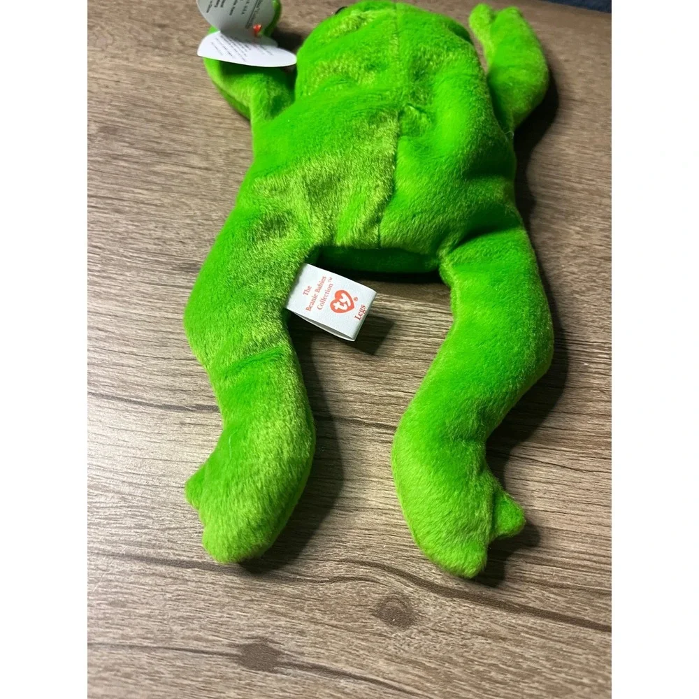 TY Beanie Baby Legs the Frog 4020 Brookfield Zoo Green‎ Plush Toy